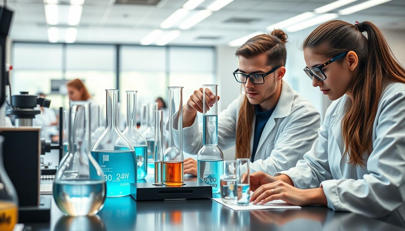 Student developing practical and academic skills